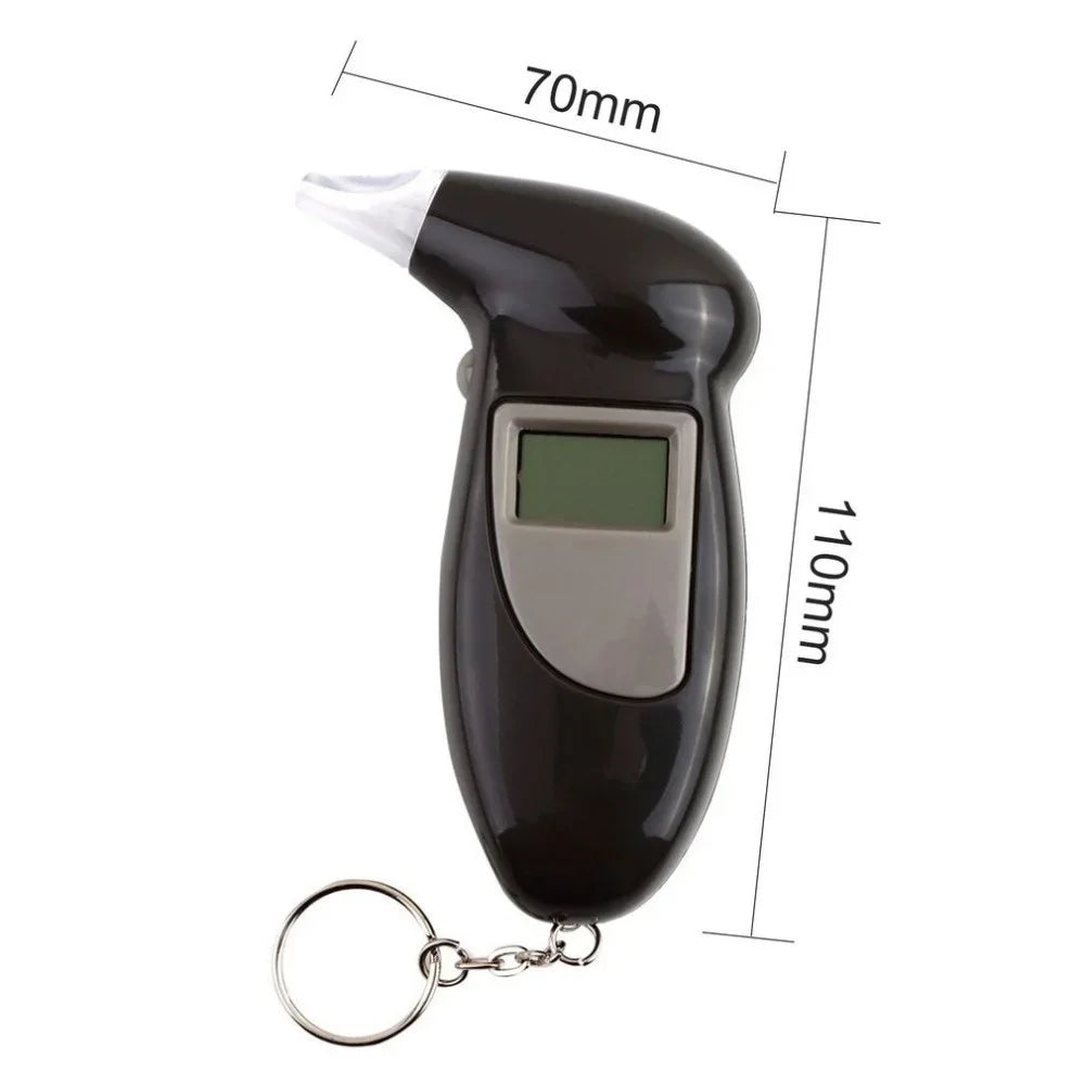 New Digital Alcohol Detector Breathalyzer Police Alcotest Handheld Alcohol Breath Tester Without Battery Inside