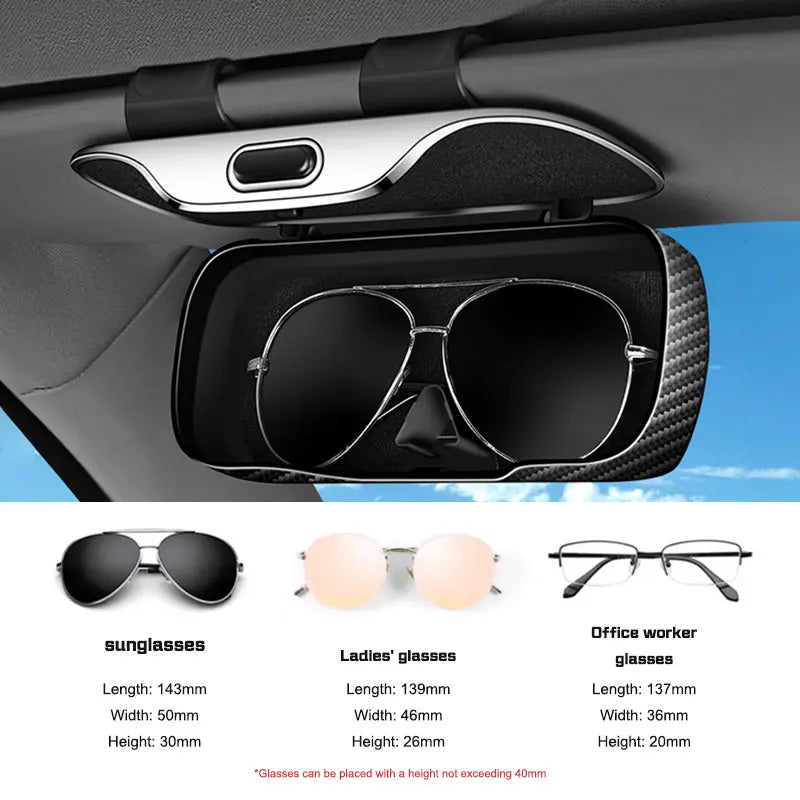 Universal Car Visor Glasses Box Portable For Xpeng G6 P7 P7i G9 P5 G3 G3i X9 X2 N5 F30 H93 Sunglasses Holder Eyeglasses Case