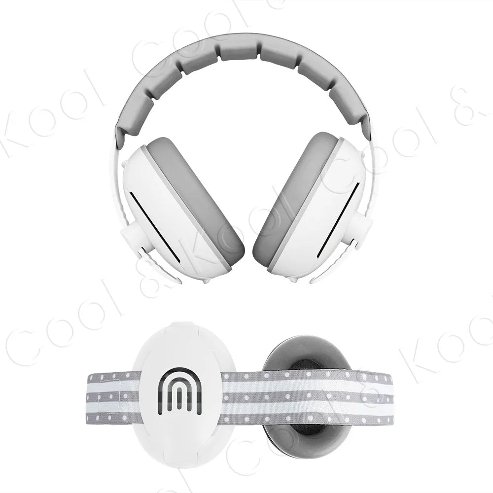 2-in-1 Infant Noise Protection Earmuffs Rainbow Style, Soft & Comfortable for Sleeping, Travel, and Loud Events