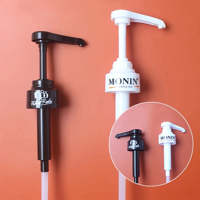 1PCS Coffee 1 Liter Dispenser Syrup Pump Black Liquid Dispenser for Syrup 10Ml Juice Bottle Dispenser Pump