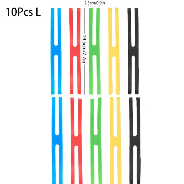 Outdoor Camping Tableware Storage H-shaped Silicone Strap Elastic, Color Tie Cutlery Cross Straps Cutlery Packing straps, Travel