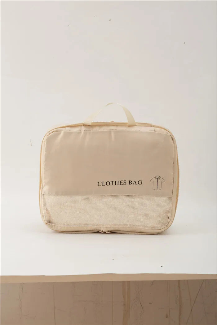 Travel Multi-Piece Set, Simple Cosmetics Bag, Travel Portable Large-Capacity Storage, Waterproof, Moisture-Proof, Dirt-Resistant, Easy-Care Storage Set, Compressed, Space-Saving, Easy-To-Use Clothing Cosmetics Bag, Intimates