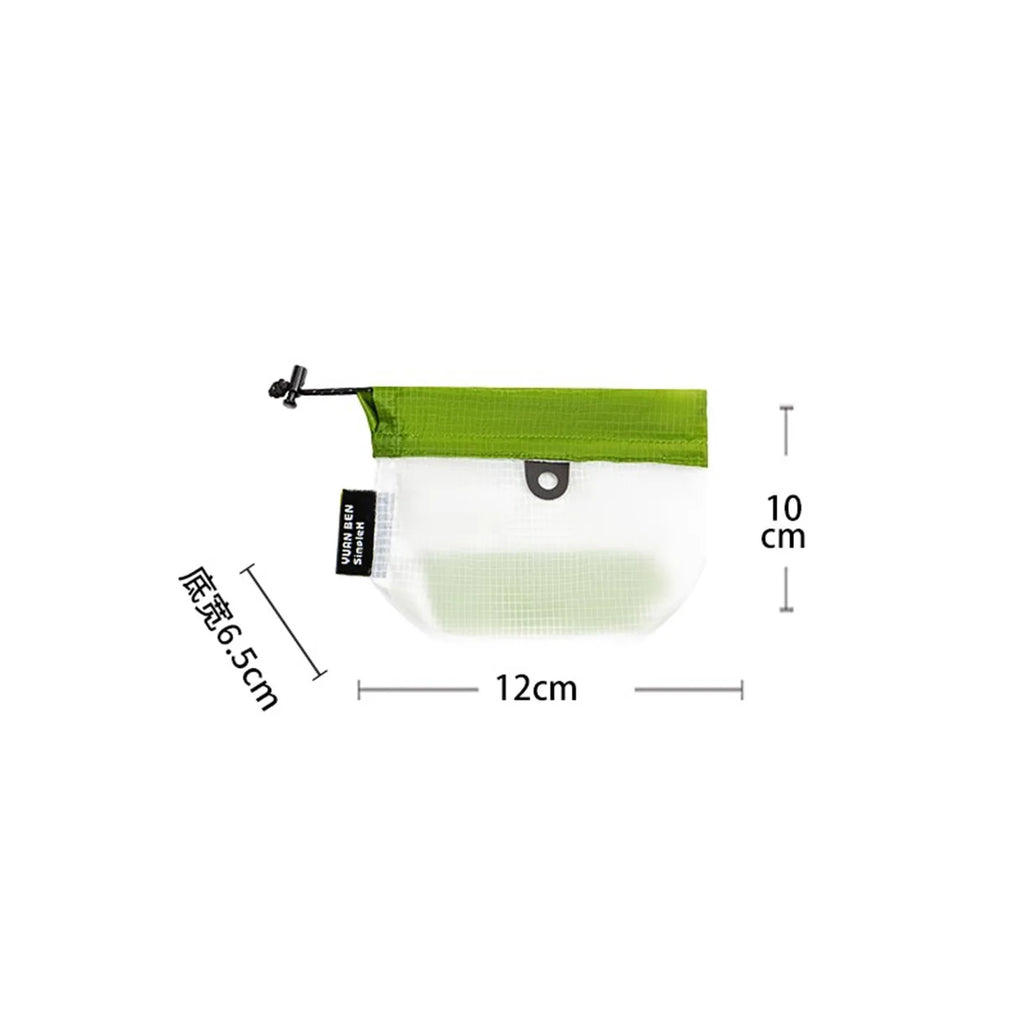 Outdoor Travel Storage Bag 15D Silicone Waterproof Gear Organizer Drawstring Pouch for Camping Hiking Accessories