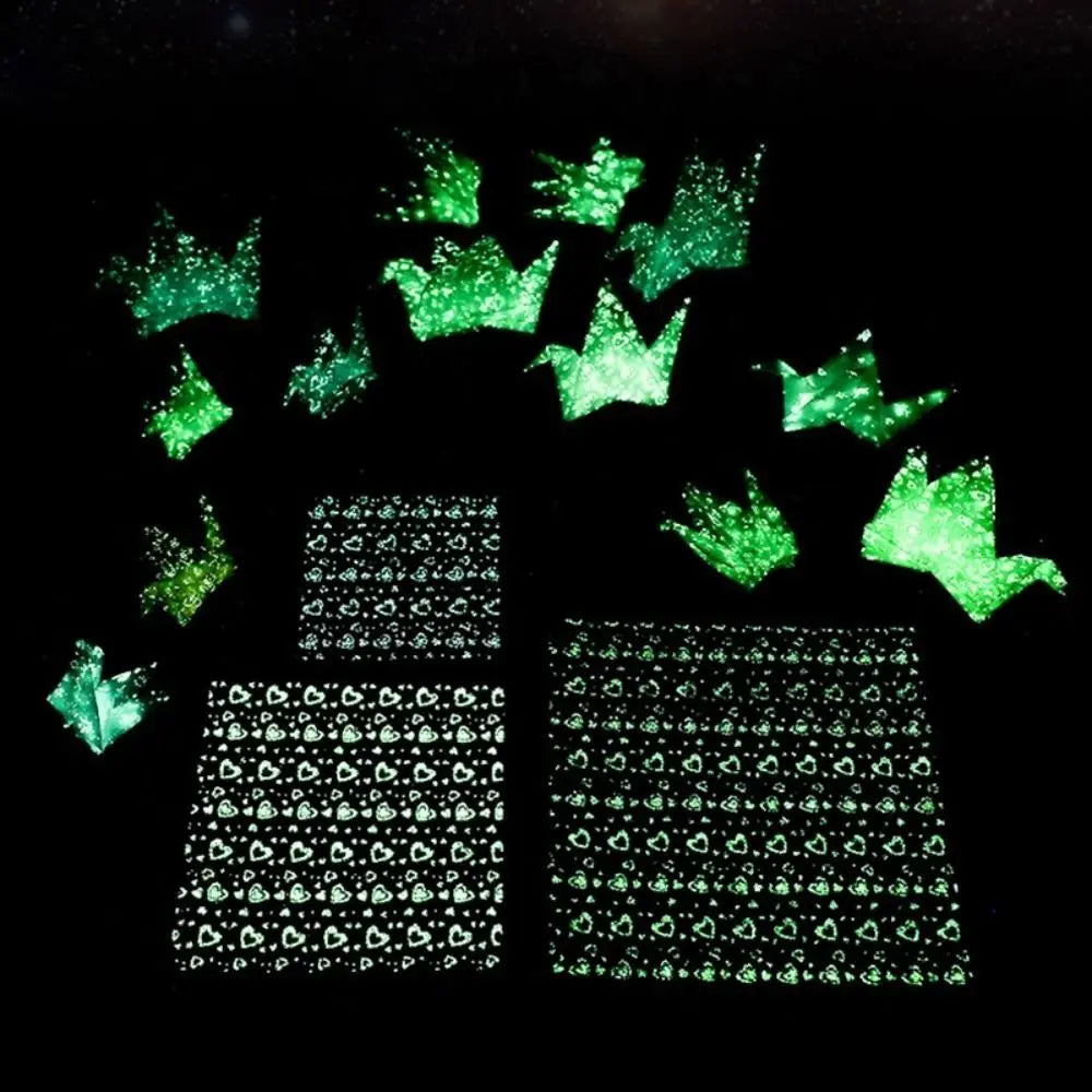 Luminous Origami Paper Square Scrapbook Paper Single-sided Printing Card Paper Gift Wrapping Material Night Glow