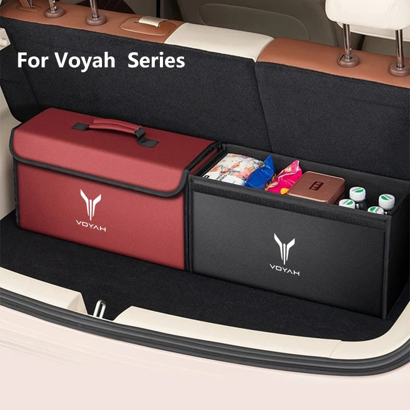 Car Trunk Storage Box Organizer Stowing Tidying Container Bag For DONGFENG Voyah Dreampower PHEV ILang Icozy Courage Free 2025