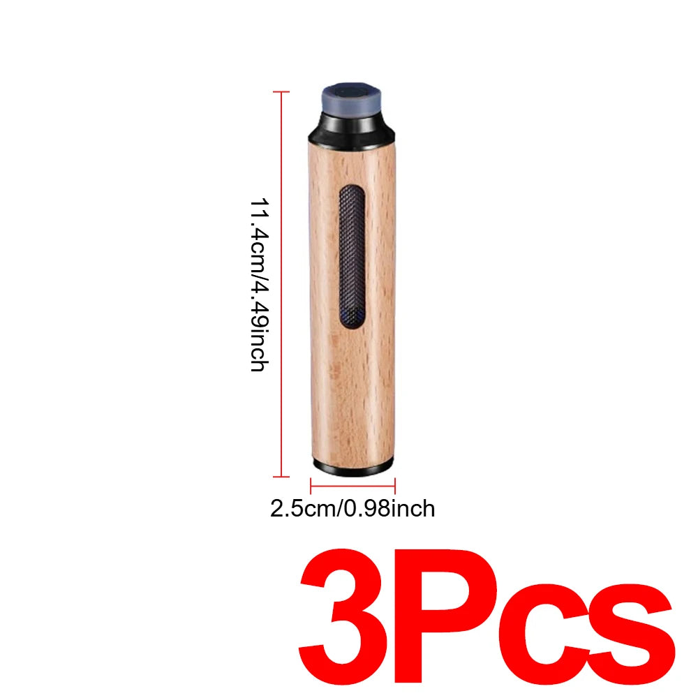 Portable Car Ashtray Easy Cleaning Splash-proof Multi-function Wooden Car Ashtray Detachable Car Office Smoking Accessories