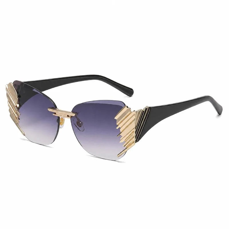 2026 Stylish Rimless Cut Edge Sunglasses Modern Trendy Framless Eyewear Unisex Versatile Fashion Shades Designed for Daily
