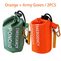 Emergency Raincoat Poncho Waterproof Rainwear Blanket Survival Camping Equipment Cold Insulation Rainwear Camping Equipment