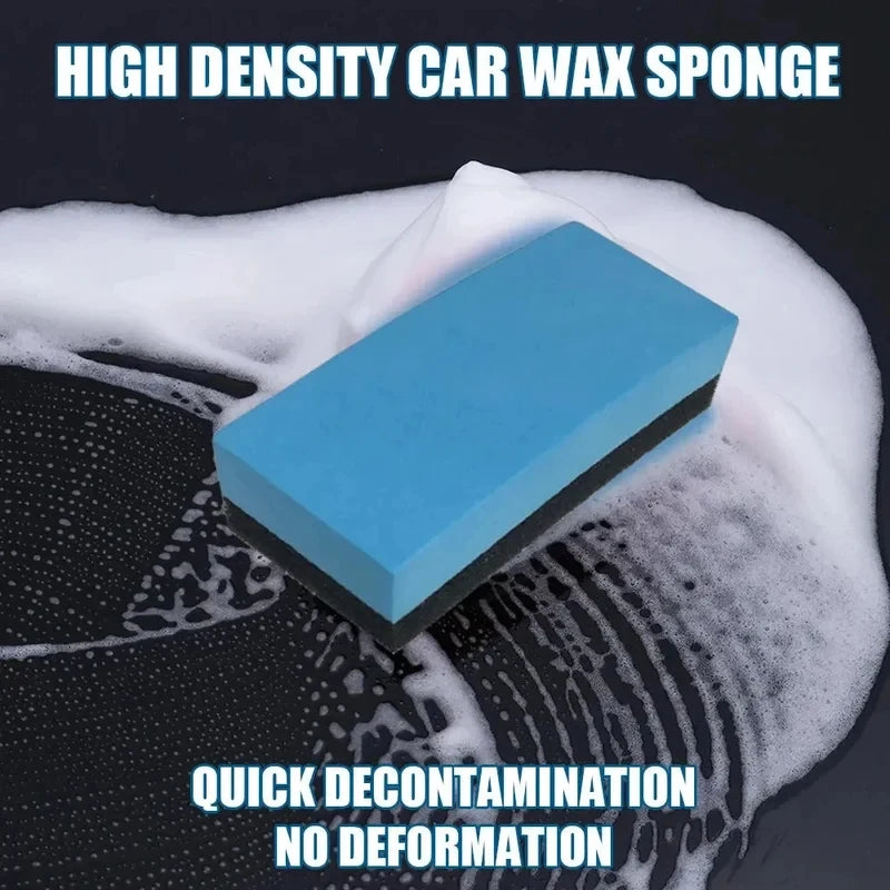 Car Ceramic Coating Sponges With Cloth Applicator Glass Nano Wax Coat Polishing Eraser Pads Auto Detailing Car Cleaning Tools