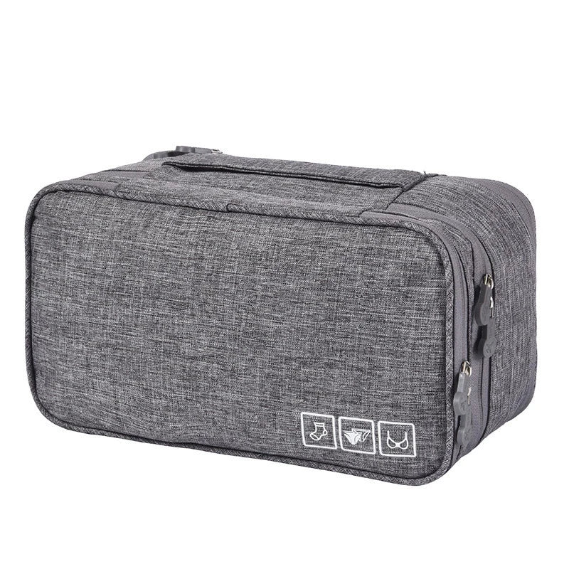 Portable Travel Underwear Organizer – Foldable – Zippered Storage Bag for Bras, Socks,and Underwear – Compact Suitcase Organizer