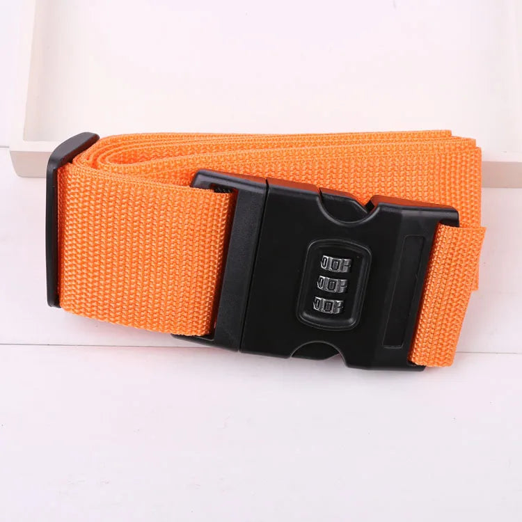 High Quality 2M Rainbow Password Lock Packing Luggage Bag with Luggage Strap 3 Digits Password Lock Buckle Strap Baggage Belts