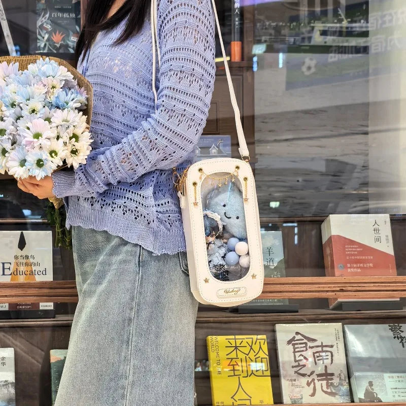 Transparent Crossbady Bag Original Daily Sac Femme Chains Star Bolso Versatile Bags for Woman Hot Sale Popular Bolsos Mujer