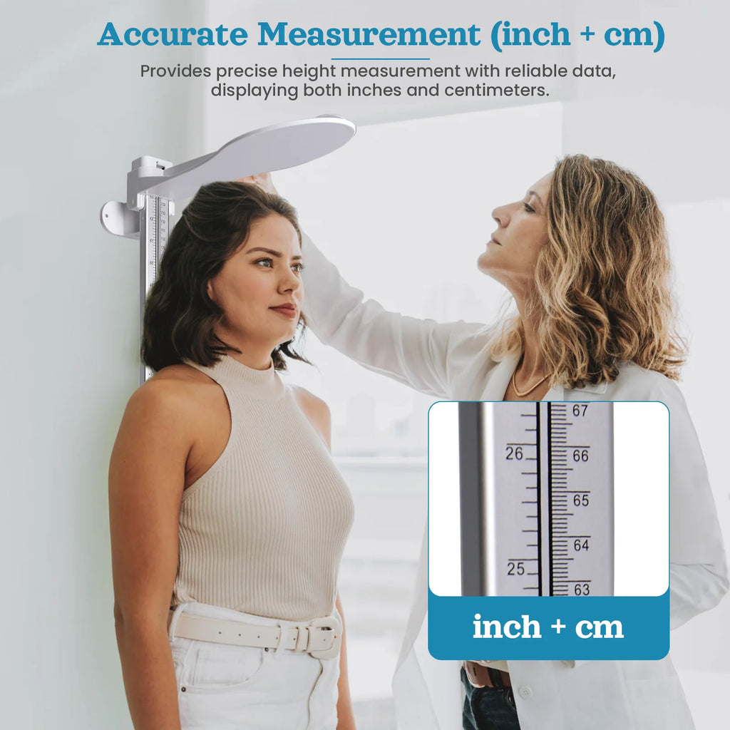 Wall Mount Height Measure Stadiometer 60-210cm High Accuracy  Height Ruler for Kids Adults Medical Clinic Home Use