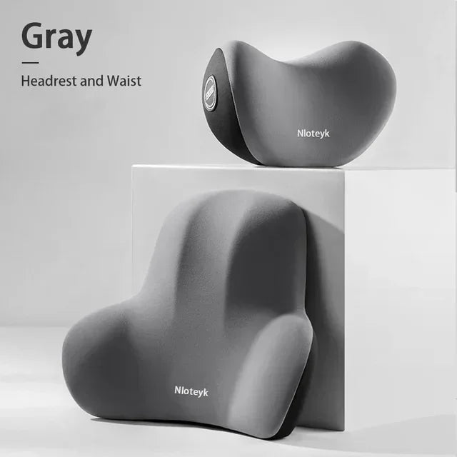 The New Memory Foam Car Neck Pillow Protects the Lumbar Back, Supports the Breathable Headrest, Relieves Pressure