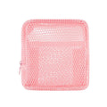 Square Mesh Cosmetic Bag Portable Lipstick Cosmetic Storage Bag with Zipper Multi-purpose Sundries Storage Bag Cute Student Case