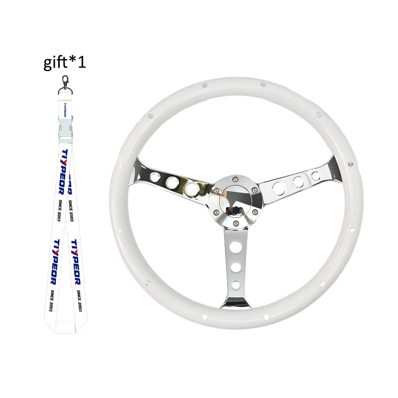 380mm Round Hole Bracket Steering Wheel ABS Material with Rivets for Automotive Accessories