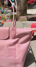 2026 Lightweight Foldable Nylon Shoulder Bag Ladies Water Resistant Shopping Tote Bag Large Handbag for Travel Daily Office