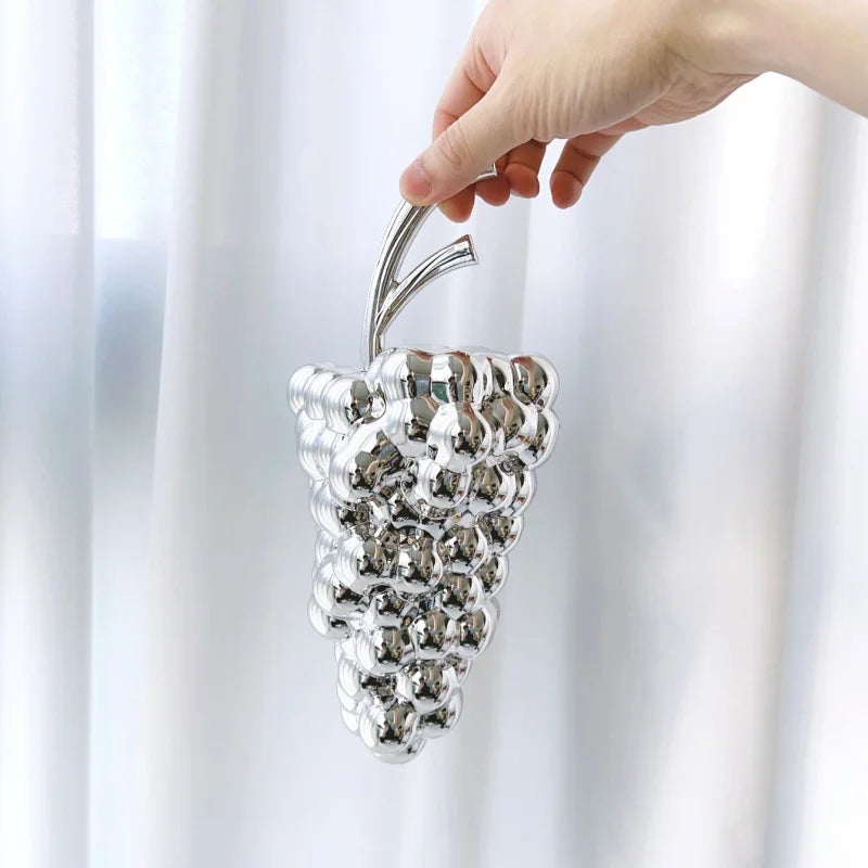 Acrylic Creative Design Grape Shaped Electroplated Banquet Bag Trendy Glossy Irregular Shaped Clutch Bag Wedding Purse Handbags