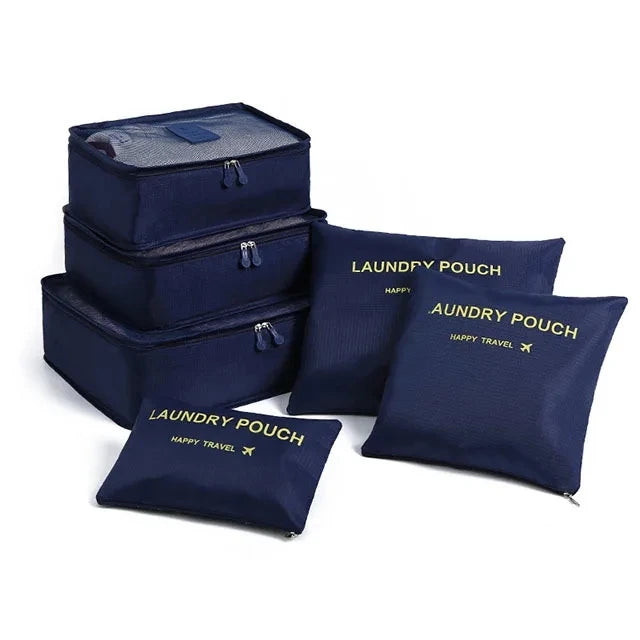6/7PCS Set Travel Organizer Storage Bags Multifunction Packing Cube Bag For Clothes Tidy Portable Wardrobe Suitcase Pouch Case