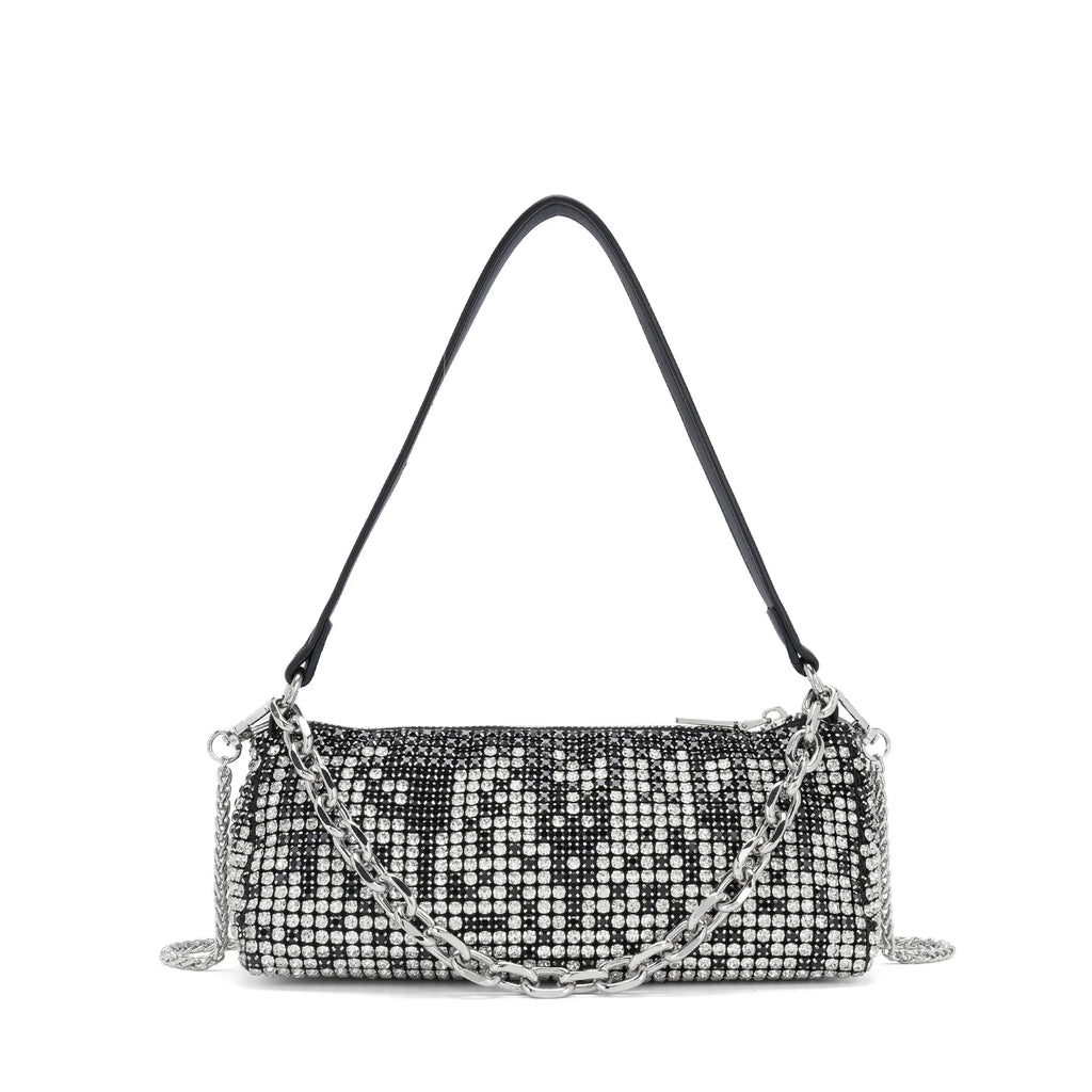 Rhinestone chain bag Internet celebrity fashion portable small square bag shoulder messenger women's bag handbag