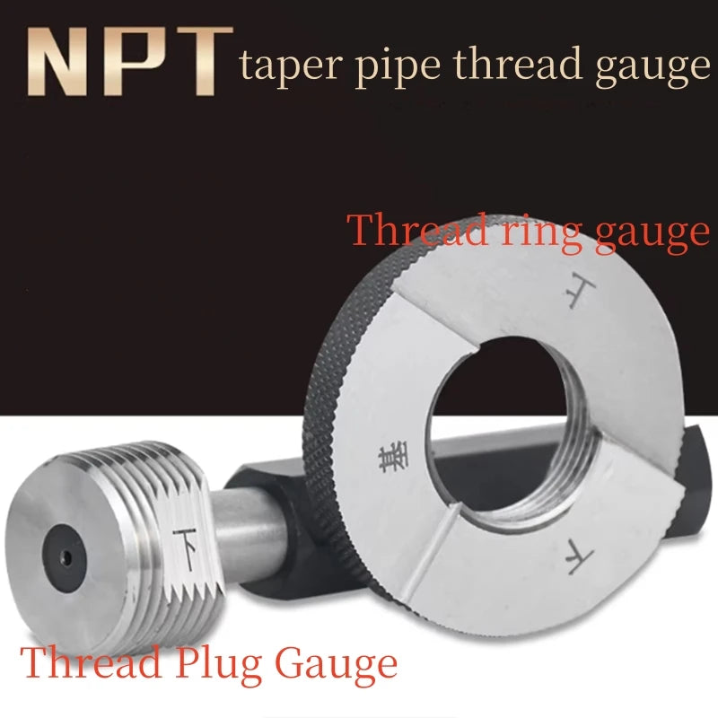 NPT taper pipe thread gauge Plug gauge/ring gauge Thread Gauges NPT1/4 NPT3/4 NPT1" NPT 2" Pitch Thread Test Tool