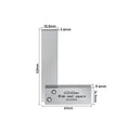High-Precision L-Shaped Carbon Steel Angle Ruler 90° Right Angle Measuring Tool for Woodworking And Machining