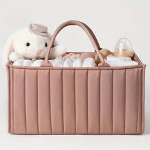 Baby Stroller Bag Home Storage Bag Large Capacity Felt Cloth Mommy Bags Carrying Handle Diaper Storage Bags Stroller Organizer