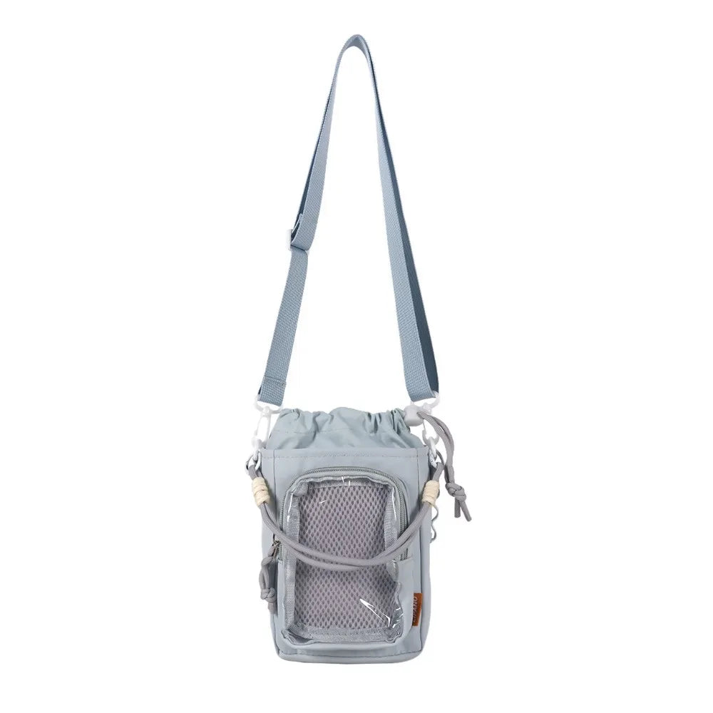 Portable Kettle Bag Storage Compartment with Doll Breathable Phone Pouch Large Capacity with Shoulder Straps Shoulder Bag Unisex