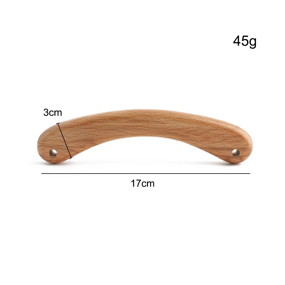 2/8/20PCS Ox horn Shape 16cm Detachable Wooden Bag Handles For Handbag Shoulder Purse Frame Arched Handle Decoration Accessories