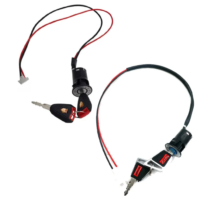 For Citycoco Scooter Power Lock Key Switch Assembly Electric Door Vehicle Starter Switch Power Ignition Switch