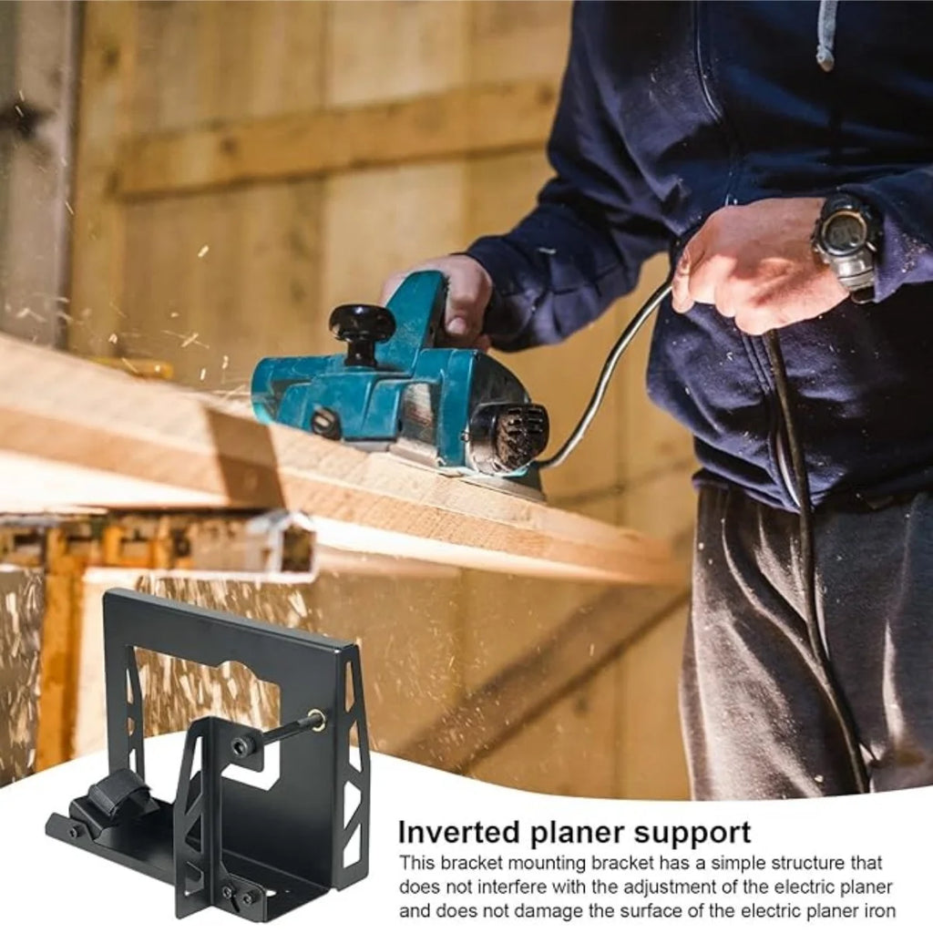Bench Planer Bracket For Woodworking Electric Planer With Reverse Stand Turning Carpentry Planing Bracket Practical Steel Rack