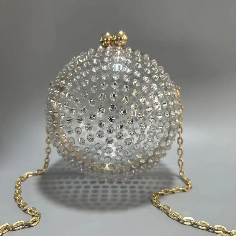 Handbag Ball Acrylic Wedding Banquet Bag Beach Crossbody Shoulder New Vacation Diamond Luxury Women's Elegant Handbags Purses