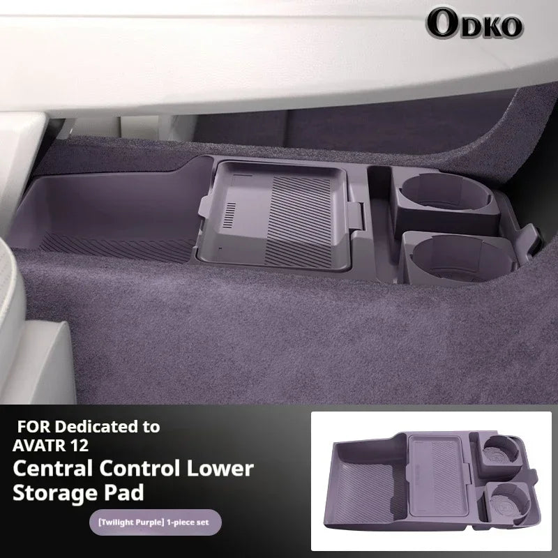 Silicone Storage Box For AVATR 12 Center Console under Layer Modification Special Car Interior Accessories Organizer