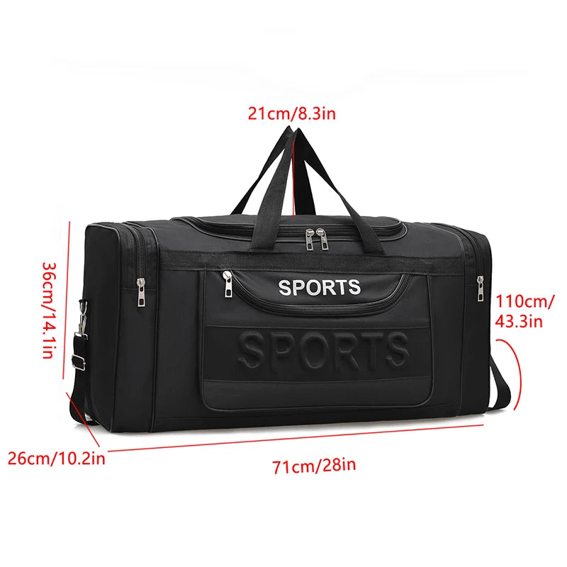 Ultralarge Capacity Travel Bag Luggage Handbag Fitness Bag Single Shoulder Bag for Sports And Fitness Accessories