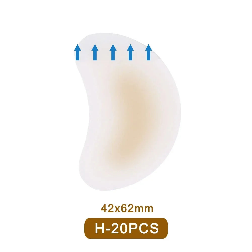 20/10pcs Hydrocolloid Foot Patch Heel Stickers Band-Aid Anti-Wear Adhesive Pain Bandage Emergency Kits Outdoor Camping First Aid