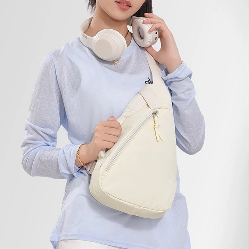Men's Chest Bag Business Casual Multi-Functional Large-Capacity Crossbody Bag Women Japanese-Style Stylish Single-Shoulder Bag