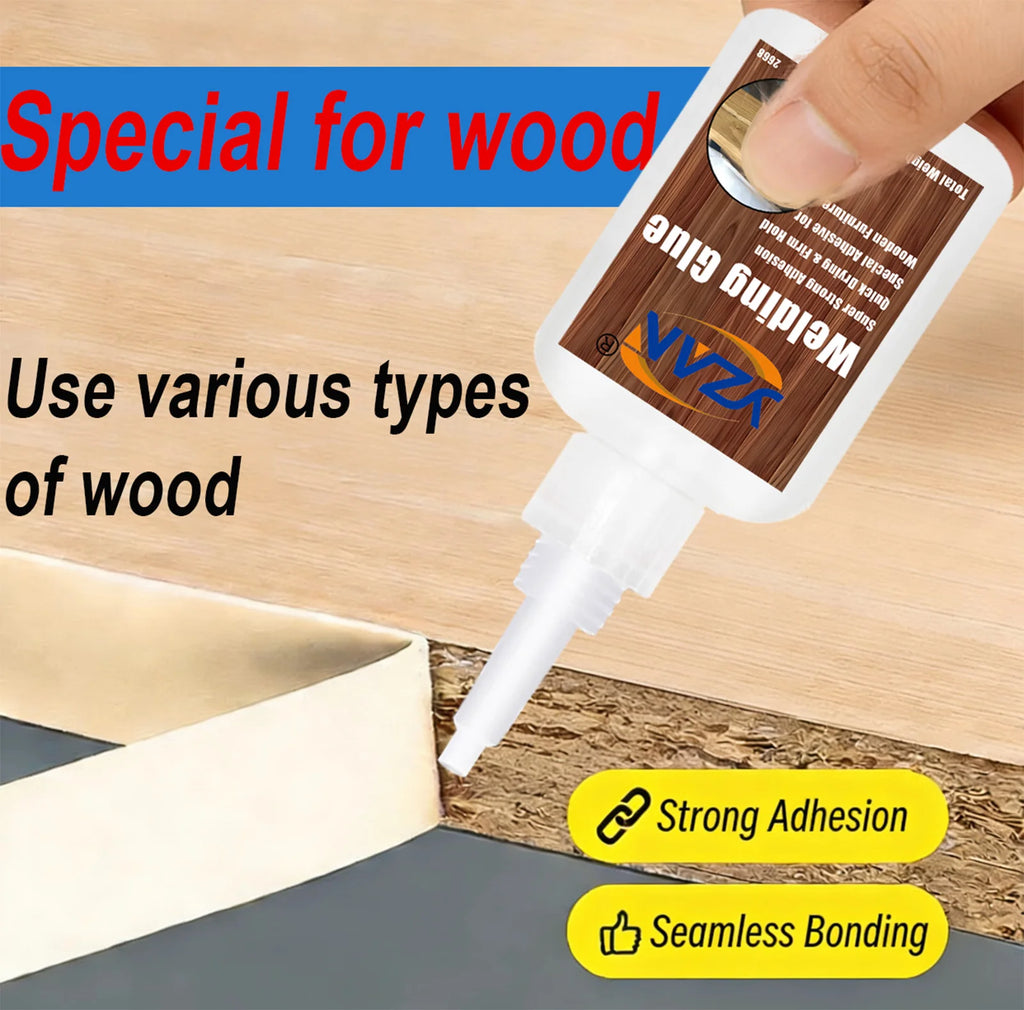 Universal Wood Adhesive Strong Bond Quick Dry Waterproof Invisible Repair for Wood Furniture Repair Woodworking DIY Projects