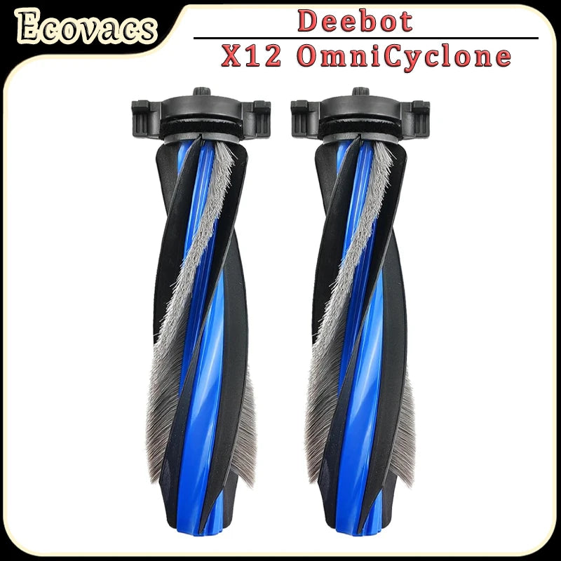 Main Brush Replacement Accessories Kit Compatible with Ecovacs X12 OmniCyclone Robot Vacuum,Roller Brush Parts