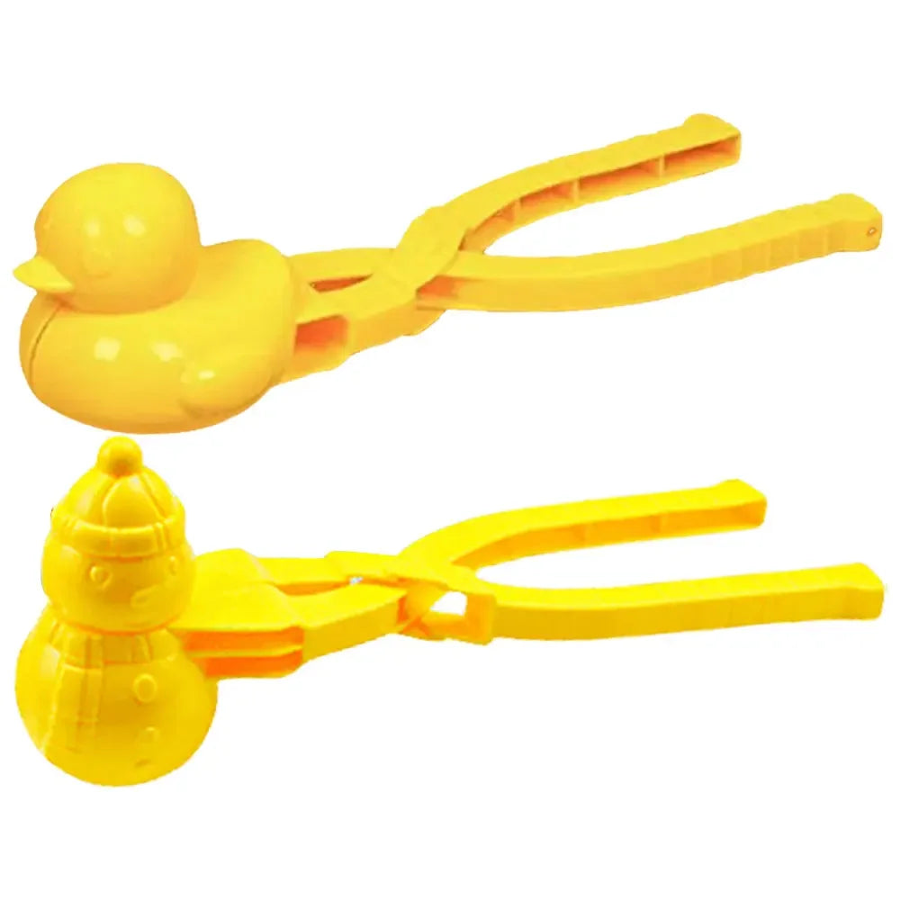 Cute Duck Shaped Rice Mold Maker Clip Children Outdoor Plastic Winter Snow Sand Mold Tool for Snowball Fight Outdoor Fun Sports