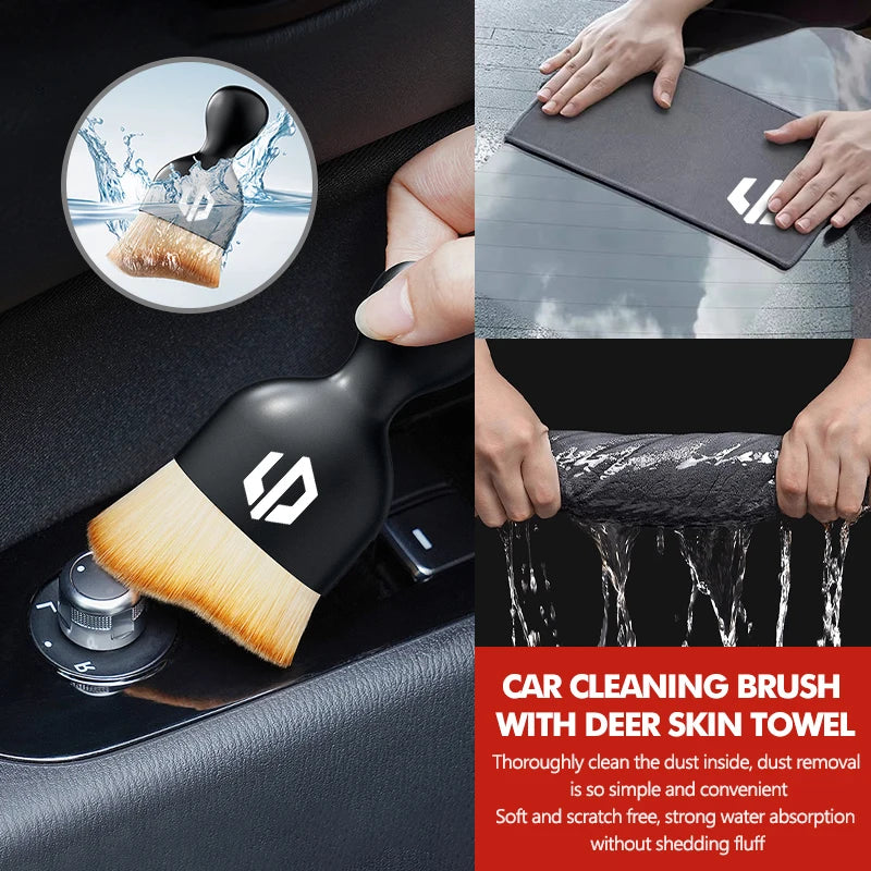 Car Wash Microfiber Towel Dust Removal Brush Cleaning Tool For Leapmotor C01 C11 T03 S01 C11 Reev 2022 2023 2021