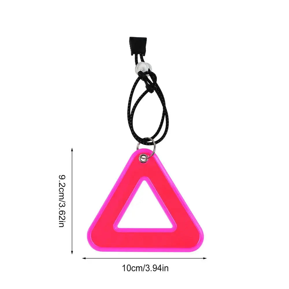 High Visibility Reflective Pendants Triangle Safety Reflector for Night Running Hiking Camping Bike Commuting Outdoor