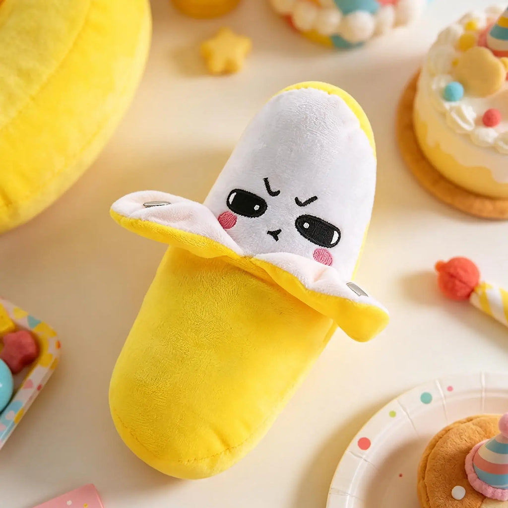 Kids Banana Fruit Induction Beat Toy Creative Music Dolls Kawaii Parent-child Toys Sensory Party Game Musical Learning Companion