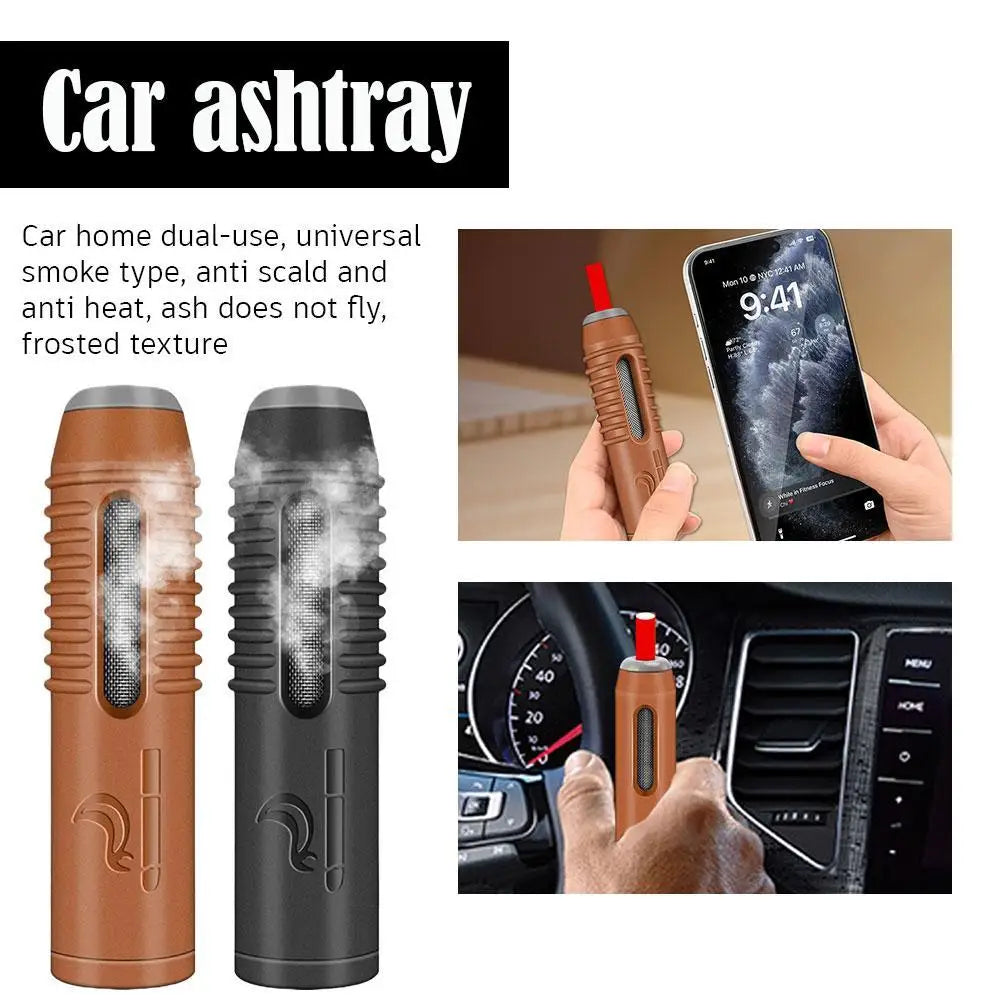 Portable Car Ashtray Anti Fly Ash Cigarette Holder Lazy Smoking Tool For Gaming Driving No Fall Ash Collector