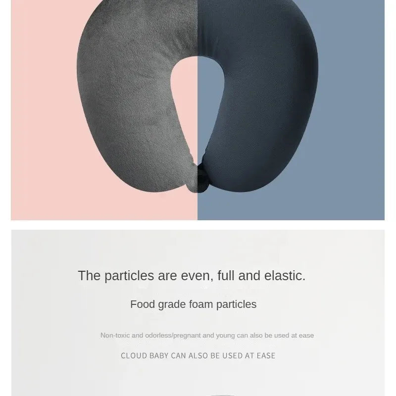 Particles Slow Rebound Filler Outdoor Travel Airplane Car Nap Neck Pillow Home and Garden Pregnancy Pillow Long Pillow Sleep