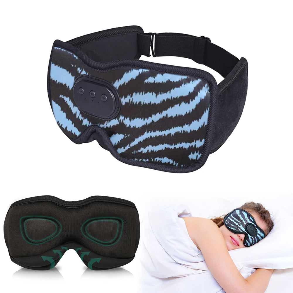 SYPVRY Bluetooth Sleep Eye Mask With Headphones - Boasting 3D Sleep Headphone Technology for Enhanced Comfort Bluetooth Eye Mask