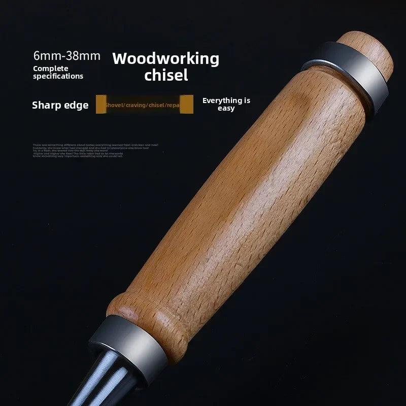 8/12/16/20/24mm Wood Carving Chisels Set Professional for Woodworking with Ergonomic Wood Carving Tools DIY Auxiliary Tools