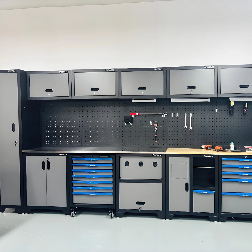Multi-Functional Heavy- Auto Repair Tool Cabinet Workbench Operation Table 4S Store Maintenance Workshop Car Care Equipment