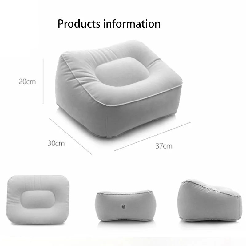 Car Inflatable Lumbar Support Air Matts Long Distant Travel High Speed  Airplane Foot Drag Suit Kids Sleeping Headrest Accessory