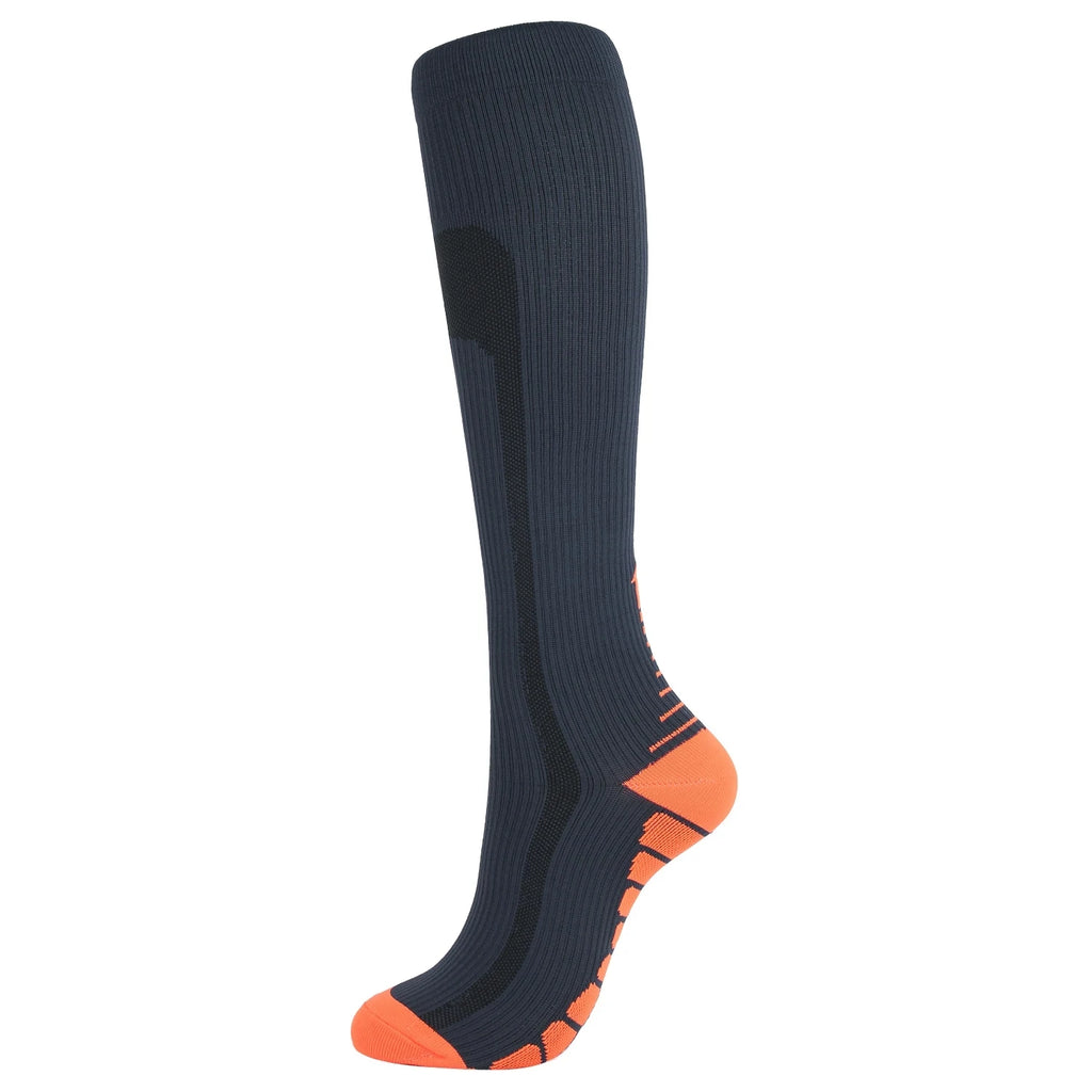 Running Compression Socks Football Hiking Golf Gym 20-30mmhg Gradual Change Nylon Sports Socks Diabetes Pregnancy Varicose Veins