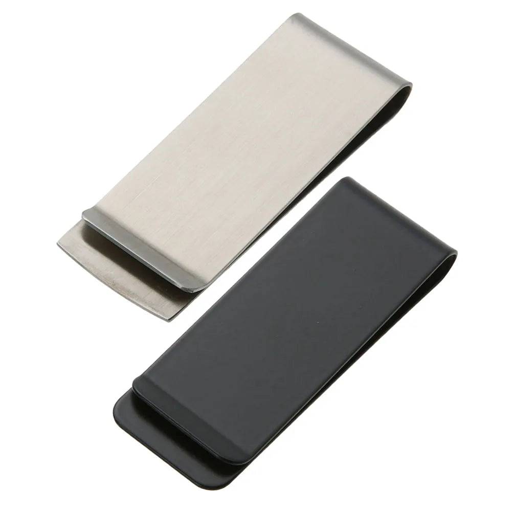Stainless Steel Money Clip Metal Wallet Clip Credit Card Holder Clip Minimalist Front Pocket Wallet Clip for Fathers Boyfriends